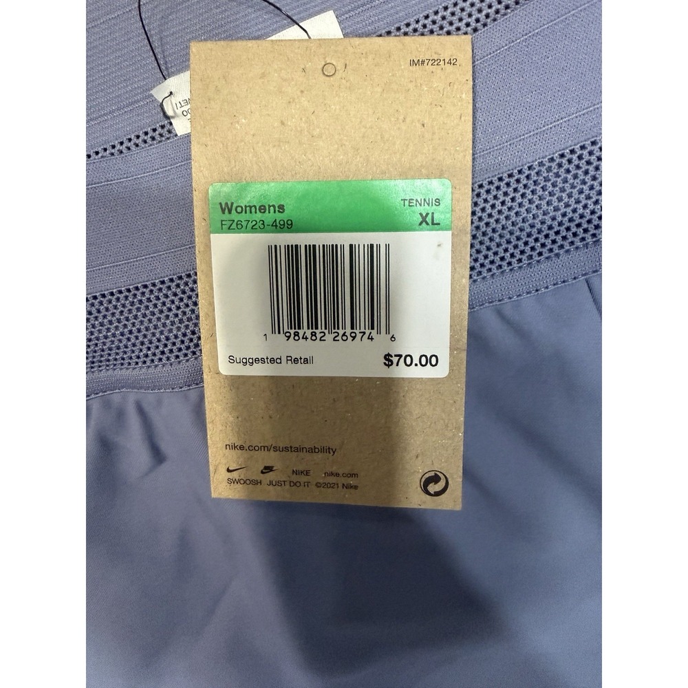 Nike Court Ace Advantage Women's Dri-FIT Tennis Shorts Indigo FZ6723-499 - Picture 12 of 12